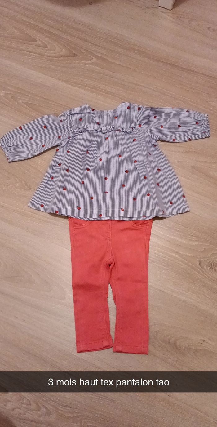 Ensemble chemisier et jeans