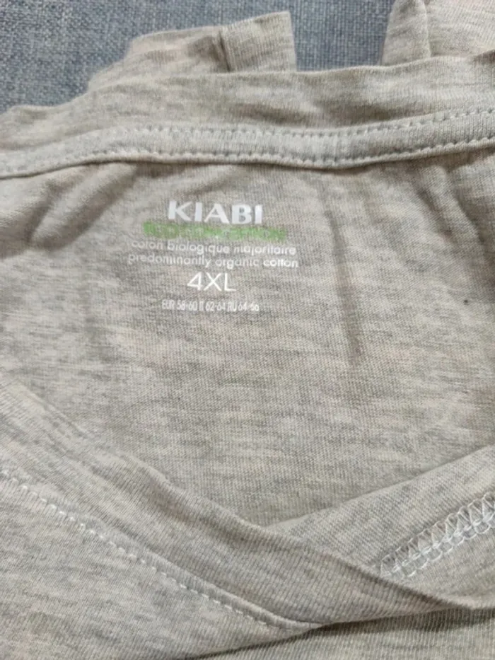 C55 t-shirt beige kiabi 4XL - photo numéro 3
