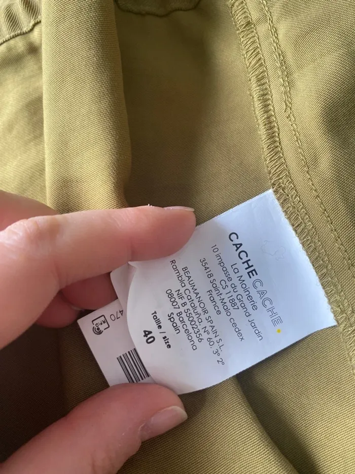 Veste fluide kaki neuve cache cache - photo numéro 6
