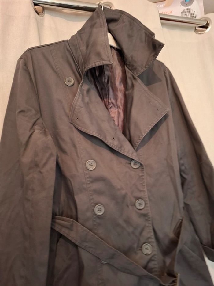 Magnifique parka femme avec ceinture sans capuche - photo numéro 4