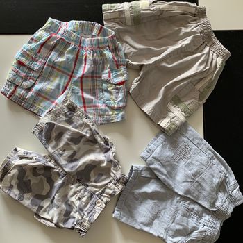 Lot 4 short 6 mois garçon