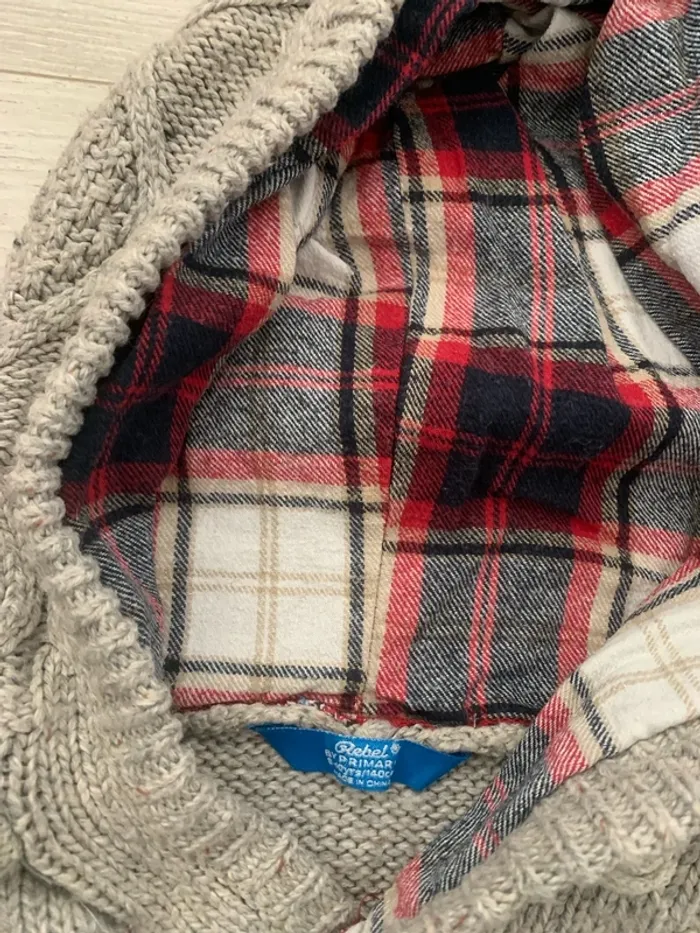 Pull à capuche tricot - photo numéro 2