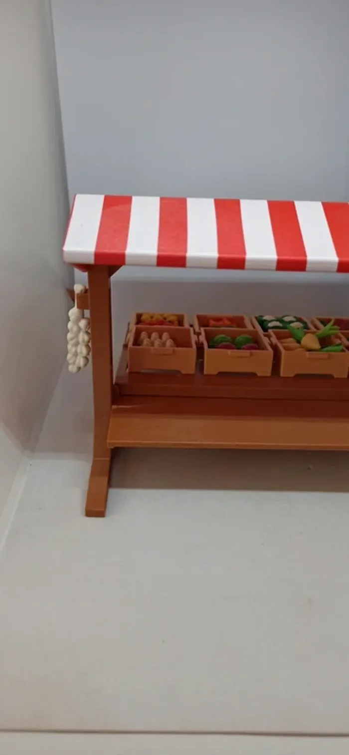 Stand épicerie marché avec légumes playmobil - photo numéro 6