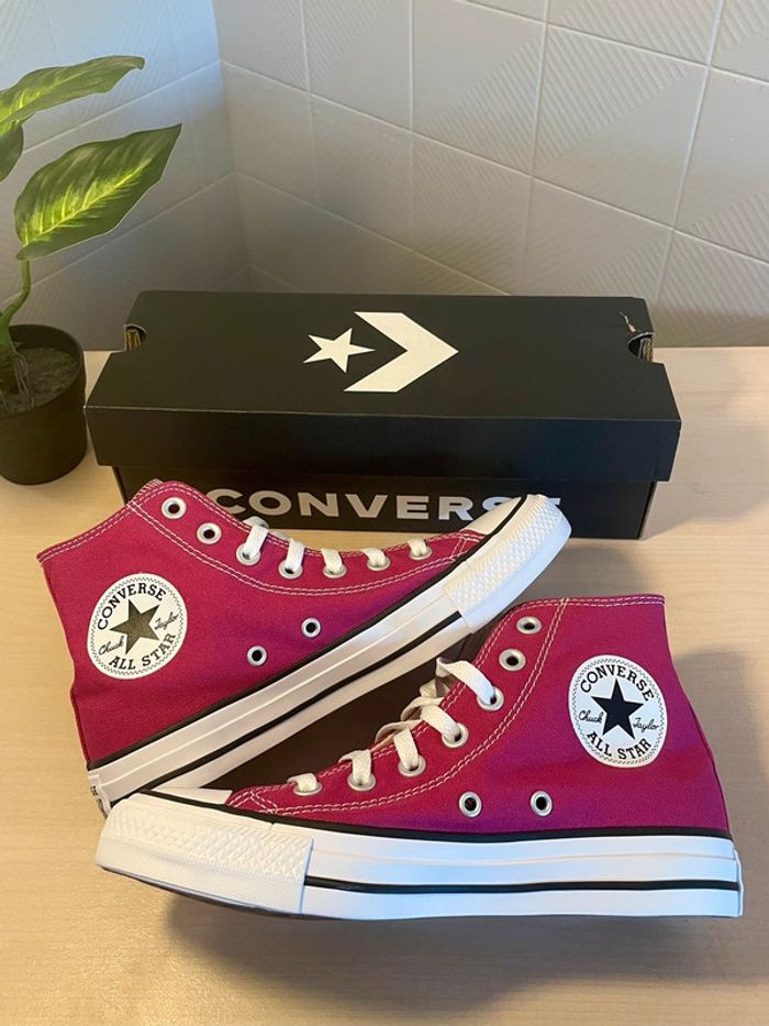 Converse Chuck Taylor bordeaux / violet - photo numéro 3
