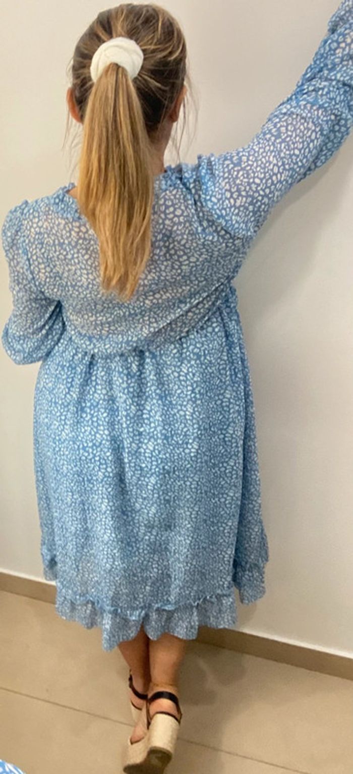 Robe Imprimée Avec Volant Taille M - photo numéro 7