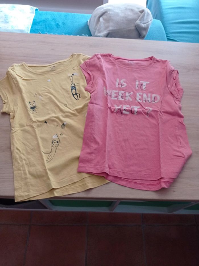 Lot de deux t-shirt 8 ans Kiabi