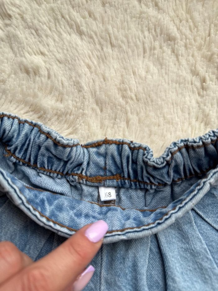 Lot jupe et jupe short en jeans 3 6 mois grain de blé et zeeman - photo numéro 2