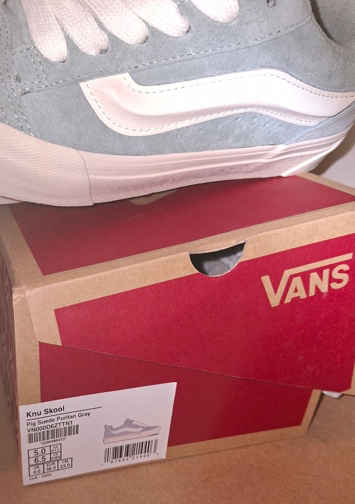 Vans knu skool bleu gris 36.5 23cm - photo numéro 5