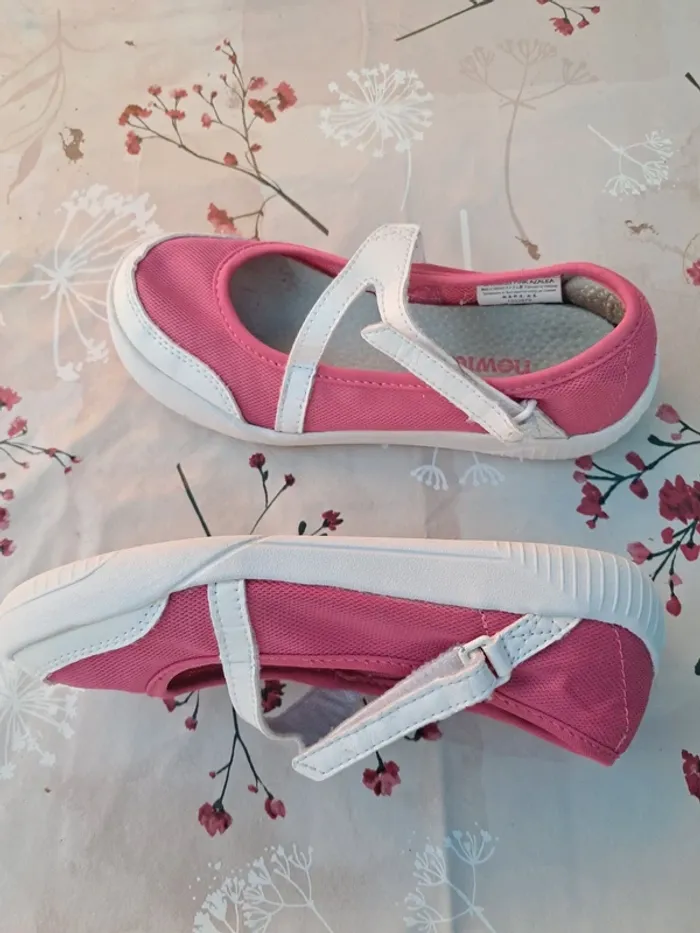 Jolies, confortables et pratiques sandales à scratch roses - T32 - Newfeel Oxylane - photo numéro 3