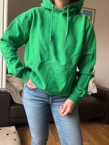 Sweat vert à capuche - Colorful standard - S