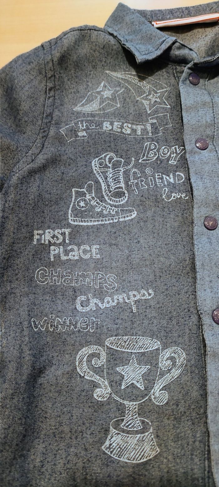 Chemise 🌿 en jeans 🐦 légère et chic ✨ 3 ans 🧸 - photo numéro 5