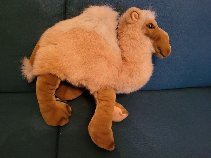 RARE Peluche ancienne Dromadaire Molly Steiff doudou chameau debout collection 45cm