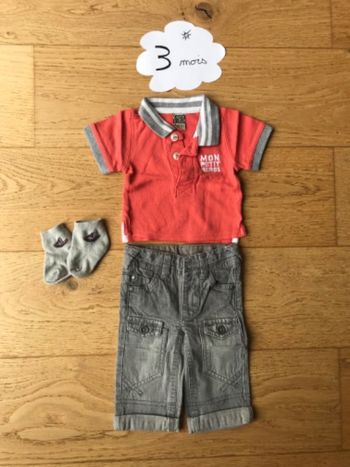 Ensemble haut et short C&A 3 mois