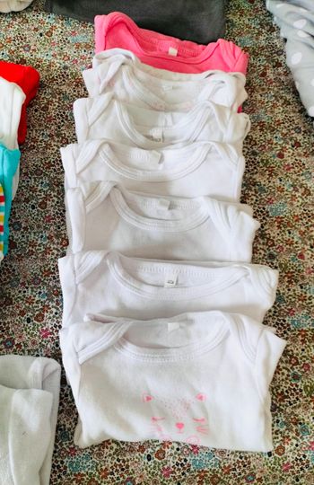 Lot de 7 Bodies manches courtes - fille (3 mois)