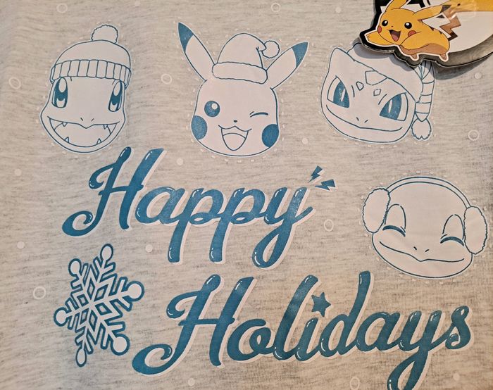 Tshirt pokemon thème Noël pikachu homme taille M - photo numéro 2