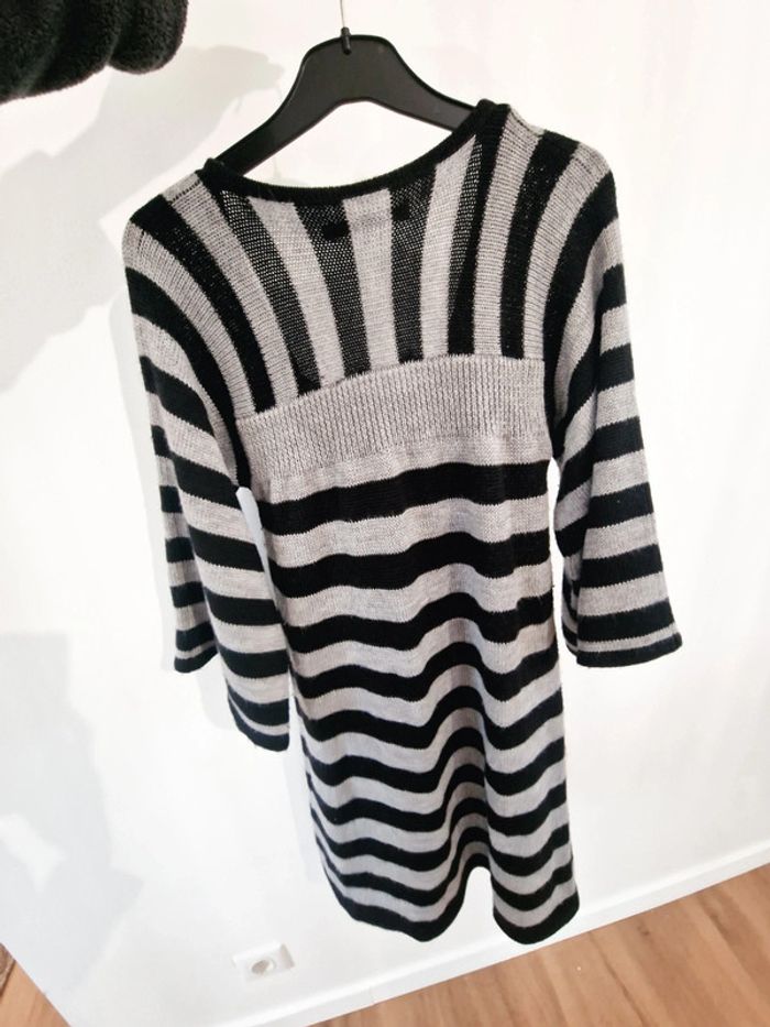 Robe marinière noir et gris - photo numéro 5