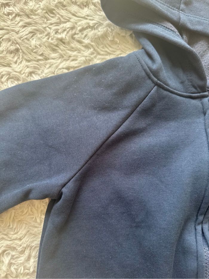 Gilet avec capuche bleu marine 12 mois - photo numéro 3