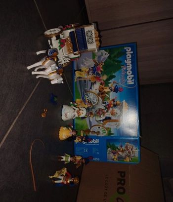 Boite de Playmobil 4258 complet calèche de mariage 💒 royale.