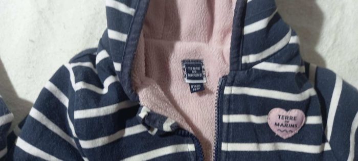 Veste rayée à capuche Terre de Marins - photo numéro 3