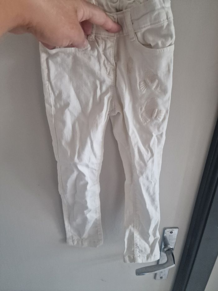 Jeans blanc 3ans - photo numéro 3