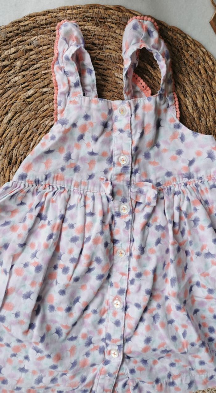 Robe 👣 et bloomer, motif fleuri, 18 mois, sergent major - photo numéro 8