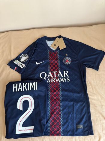 Maillot PSG 2025/2026 Achraf Hakimi Badge UEFA Taille L