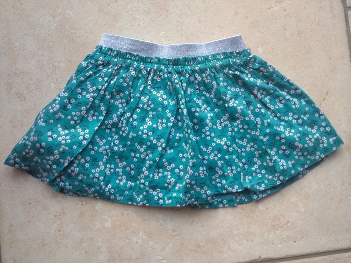 Jupe Fille 12 mois Fleurs Tao 100% coton - photo numéro 4