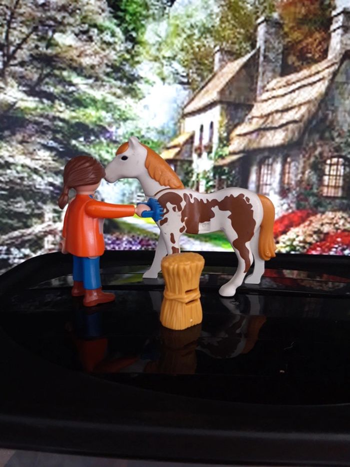 Playmobil Equitation 4190 Personnage et son cheval du centre équestre 2007 - photo numéro 3