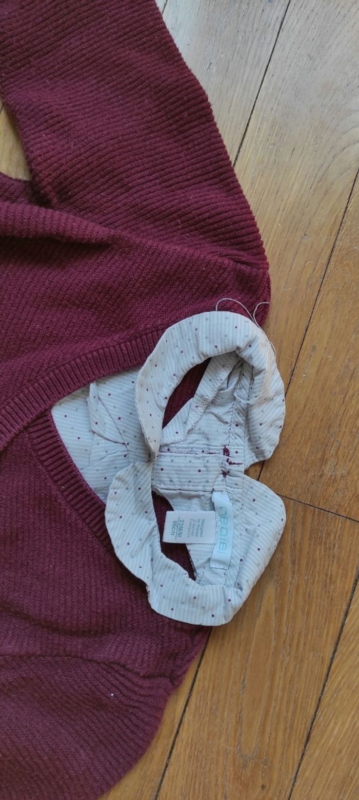 Lot de 2 gilets et 2 pulls sergent major obaibi 24 mois 86cm - photo numéro 6