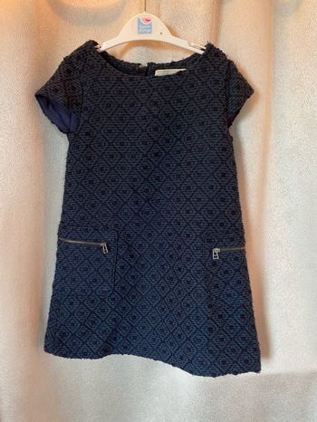 Robe d’hiver en tweed doublée 5/6 ans Zara girls