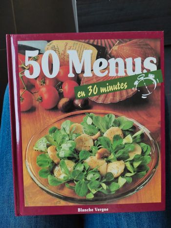 Livre 50 menus en 30 minutes