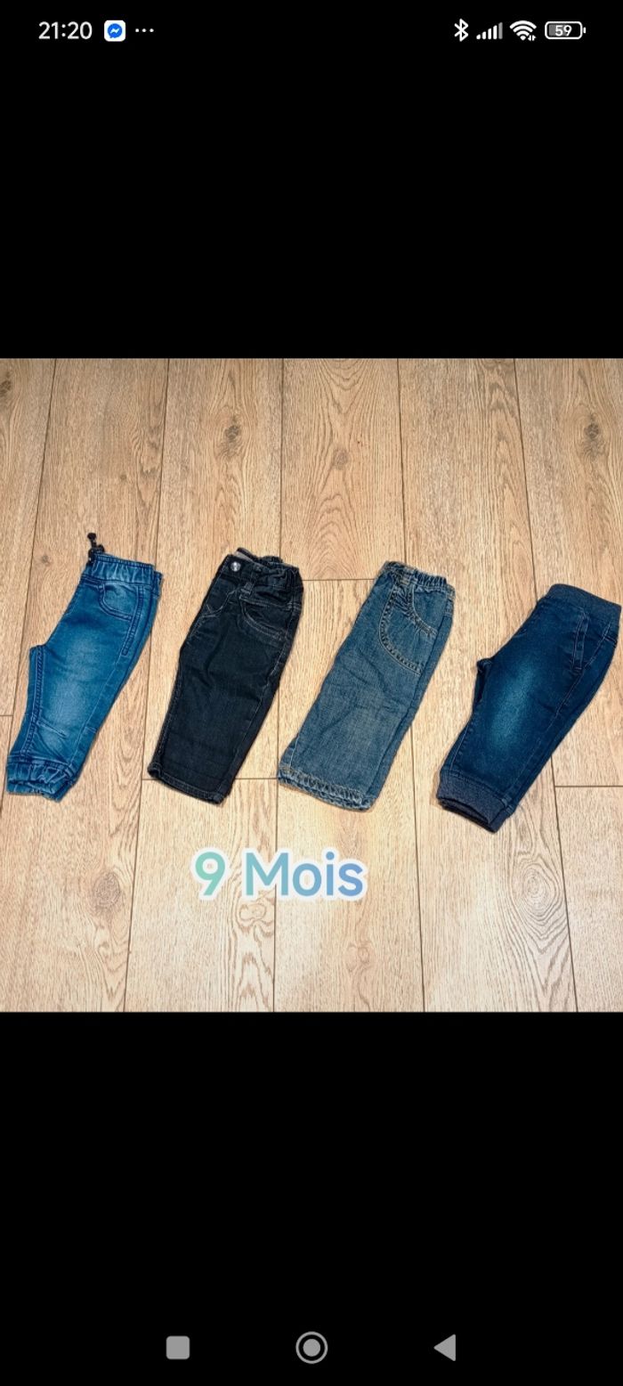 Lot de pantalons taille 9 mois