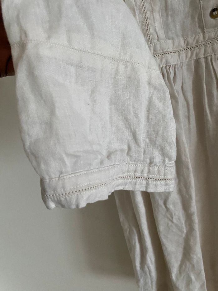 Robe écrue en lin - photo numéro 5
