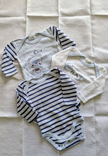 Lot de 3 bodies manches longues 3 mois
