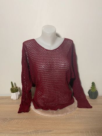 Gilet chauve-souris rouge à noeuds