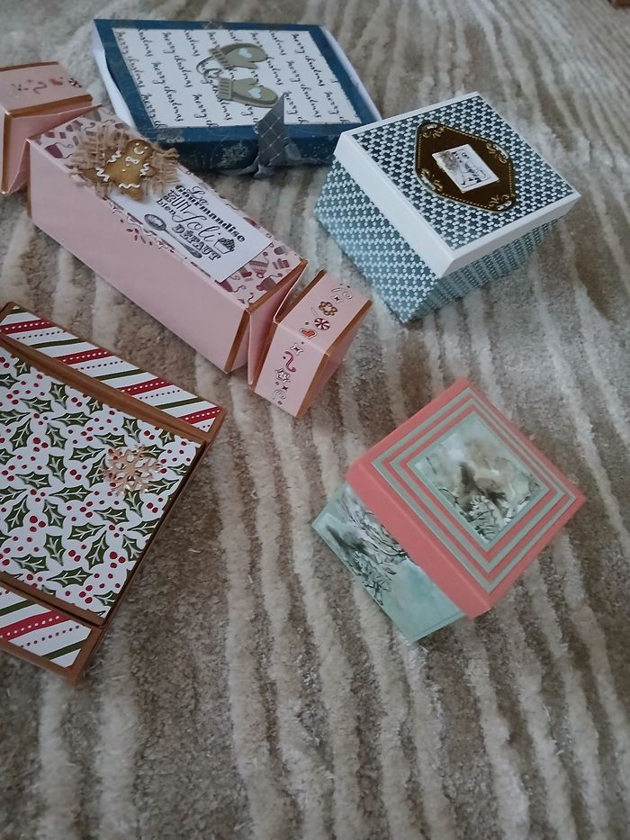 Lot 8 petits boîtes cadeaux multicolore - Artisan - photo numéro 3