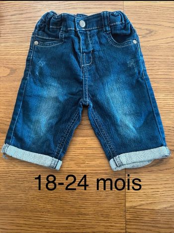 Short en jeans