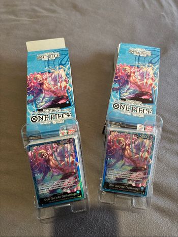 Lot de 2 deck debutant one piece ST-17 Doflamingo bleu (sans le booster OP-09)
