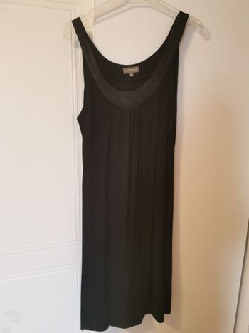 robe a col sequin noir
