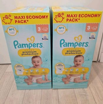 Couches pampers premium protection. Taille 3