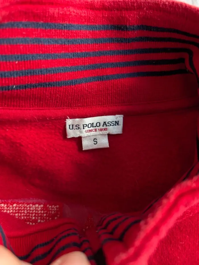 Sweat zippé rouge - photo numéro 4