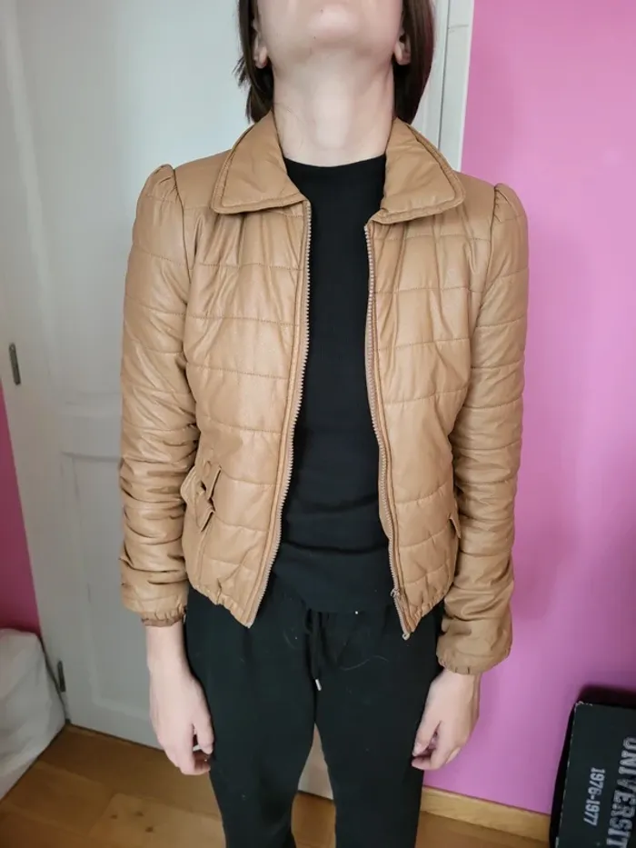 Blouson marron glacé 36
