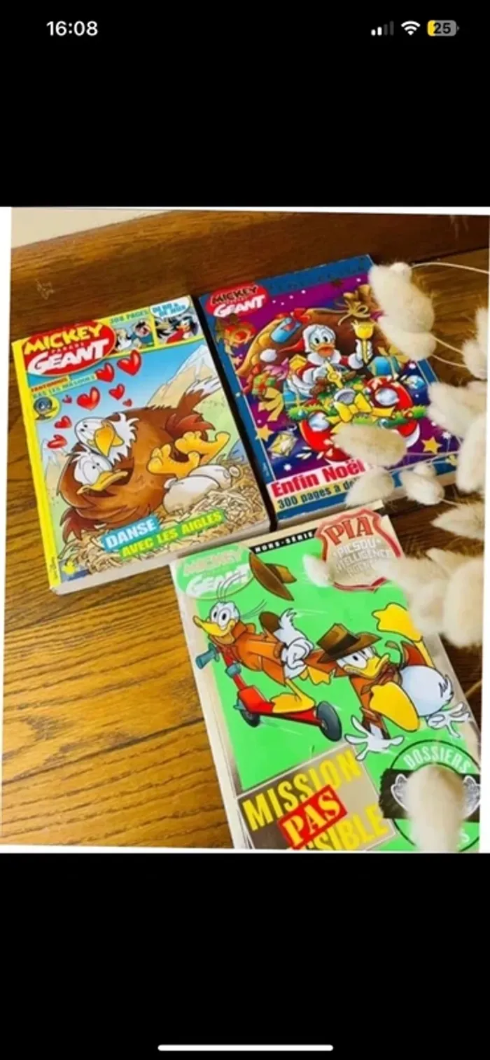 Lot 3 grosses Bd magazine Mickey parade géant collector vintage