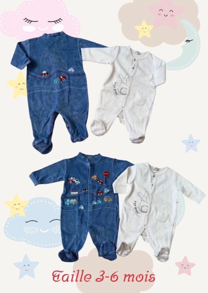 Lot de 11 pyjamas 3 mois - photo numéro 4