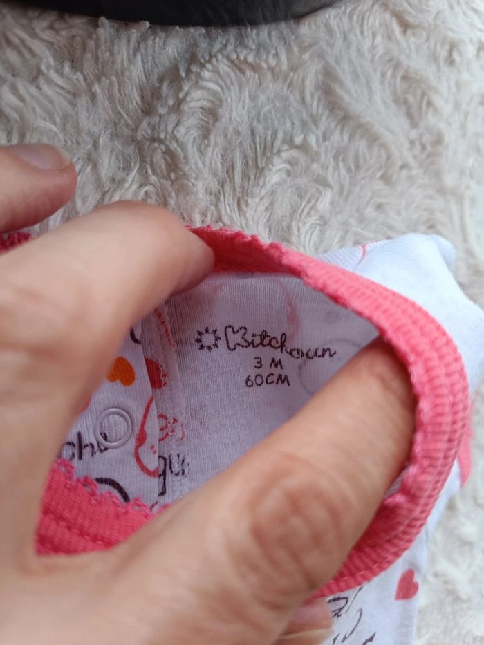 Barboteuse combinaison combi short Fille 3 mois Jardin des sens Fruits Kitchoun - photo numéro 5