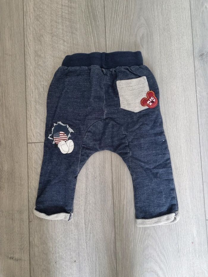 ​Pantalon Sarouel Bébé Mickey Disney Taille 9 mois Tres Bonne Etat - photo numéro 2