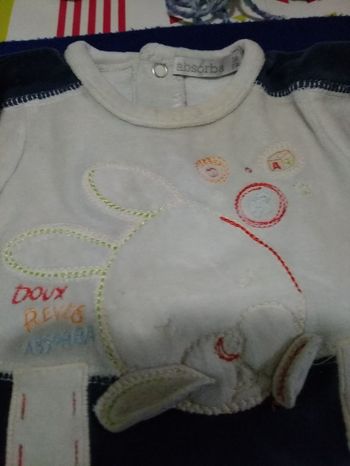 Pyjama velours bébé garçon 3 mois