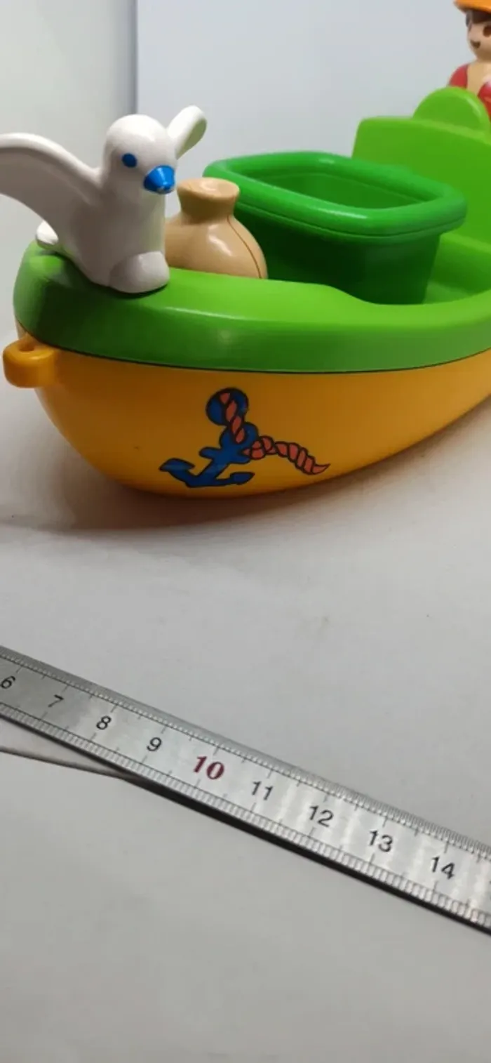 Bateau de pêche avec mouette playmobil 123 - photo numéro 7