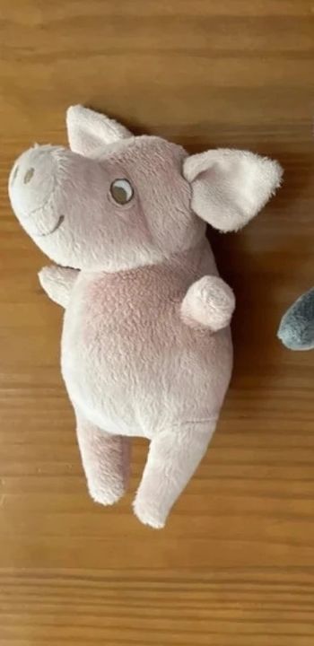 Petite peluche doudou, cochon, rose IKEA