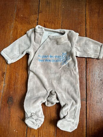 Pyjama Verbaudet Naissance Marron clair